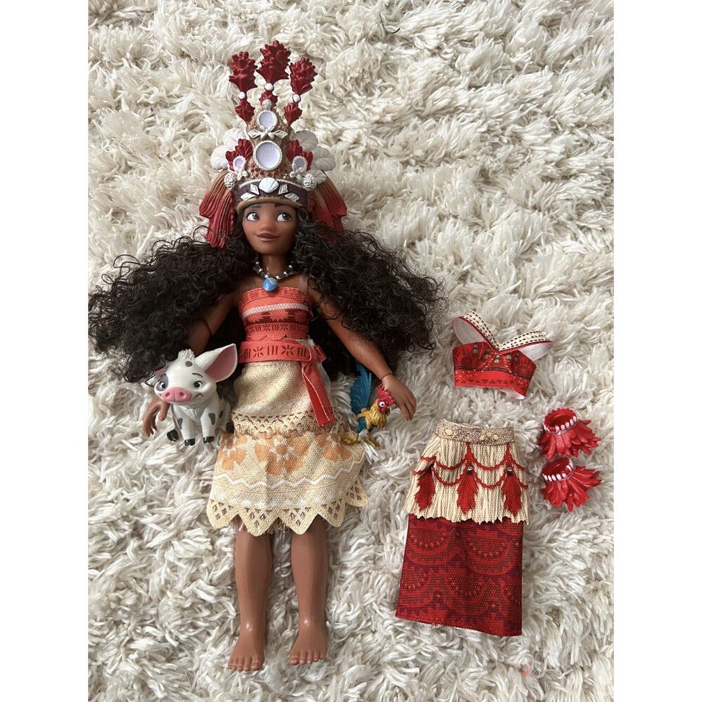Disney Store Moana Doll Set 11” Deluxe Princess